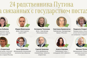 Родственники Путина получили десятки должностей в госструктурах, — расследование «Проекта»